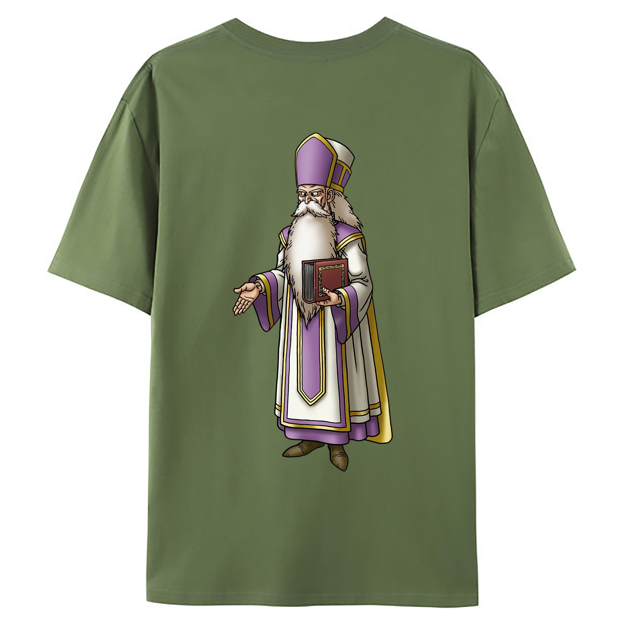 （画像用） ドラゴンクエスト Doragon Kuesuto Dragon Quest 綿100％ メンズ半袖Tシャツ（バックプリント） 通気性